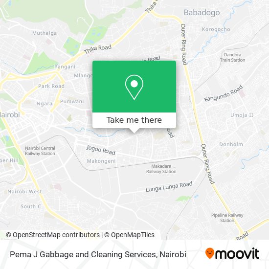 Pema J Gabbage and Cleaning Services map