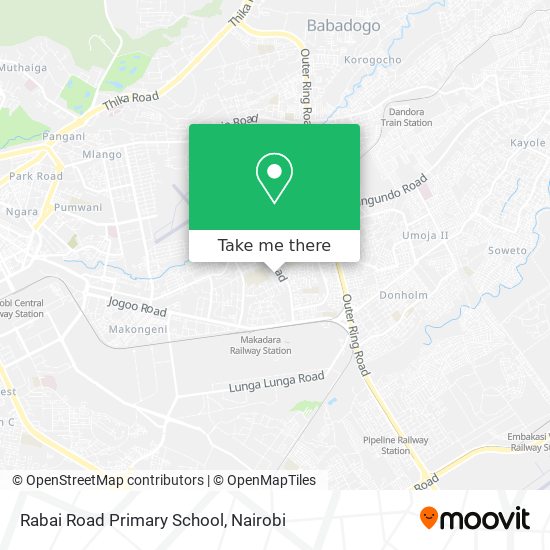 Rabai Road Primary School map