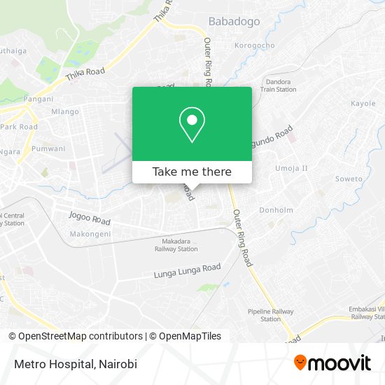 Metro Hospital map