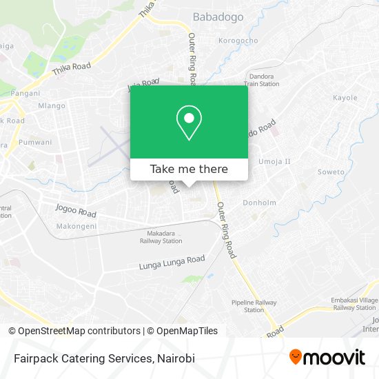 Fairpack Catering Services map