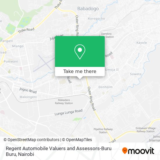 Regent Automobile Valuers and Assessors-Buru Buru map