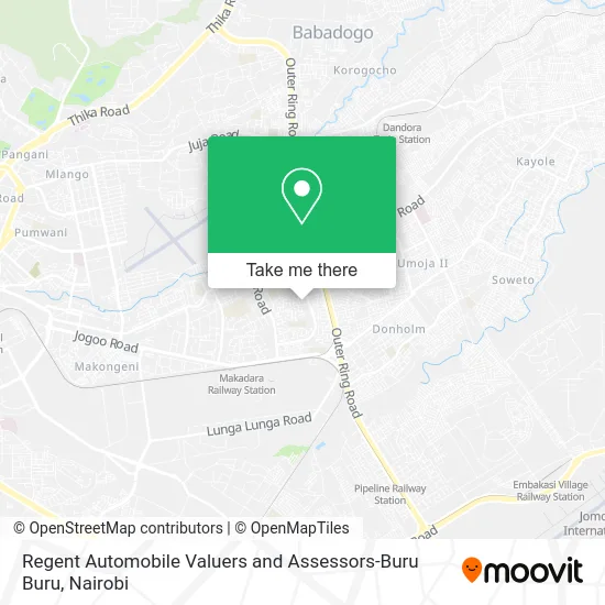 Regent Automobile Valuers and Assessors-Buru Buru map
