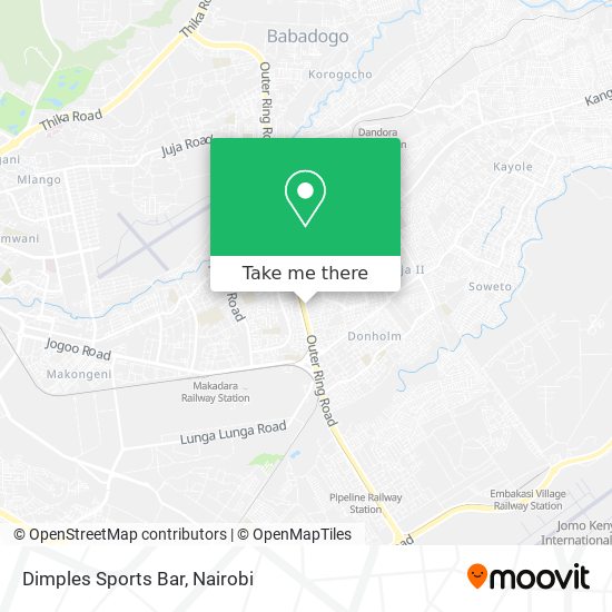 Dimples Sports Bar map