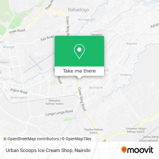 Urban Scoops Ice Cream Shop map
