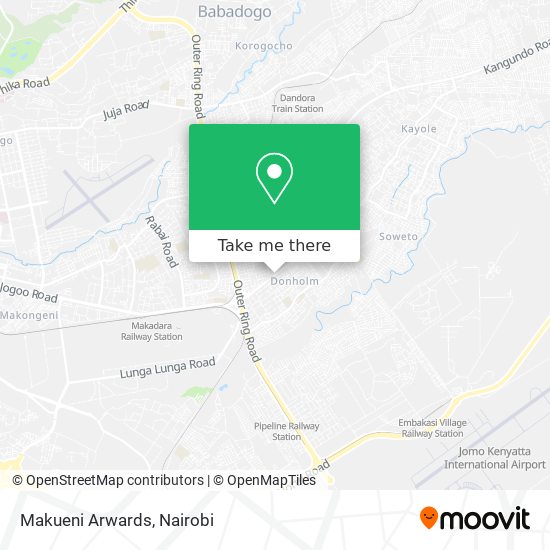 Makueni Arwards map