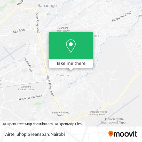 Airtel Shop Greenspan map