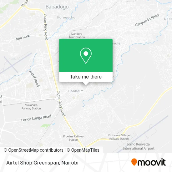 Airtel Shop Greenspan map