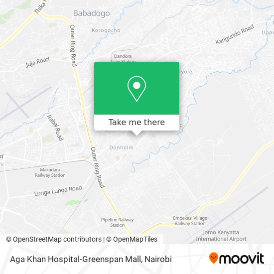 Aga Khan Hospital-Greenspan Mall map