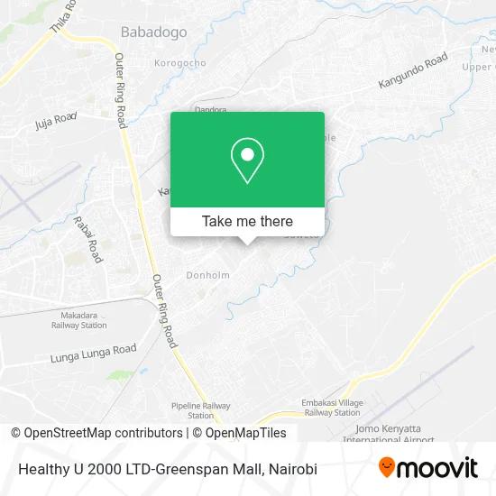 Healthy U 2000 LTD-Greenspan Mall map