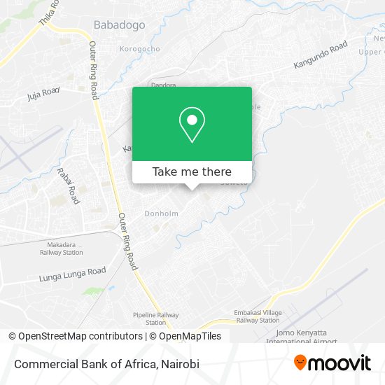 Commercial Bank of Africa map