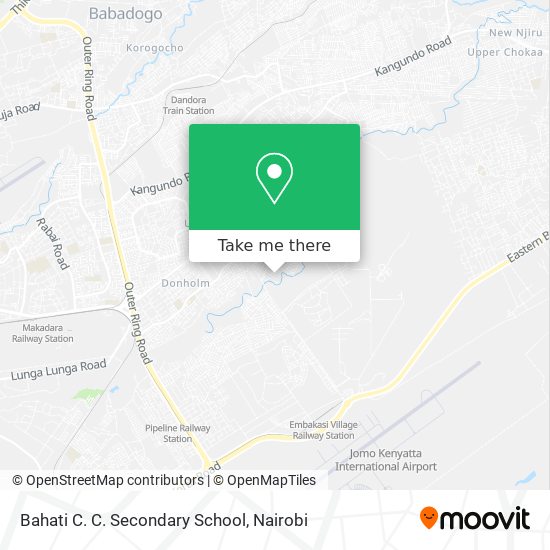 Bahati C. C. Secondary School map