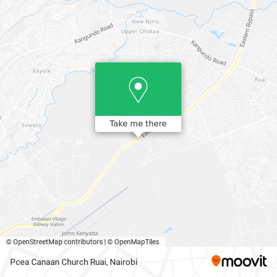 Pcea Canaan Church Ruai map
