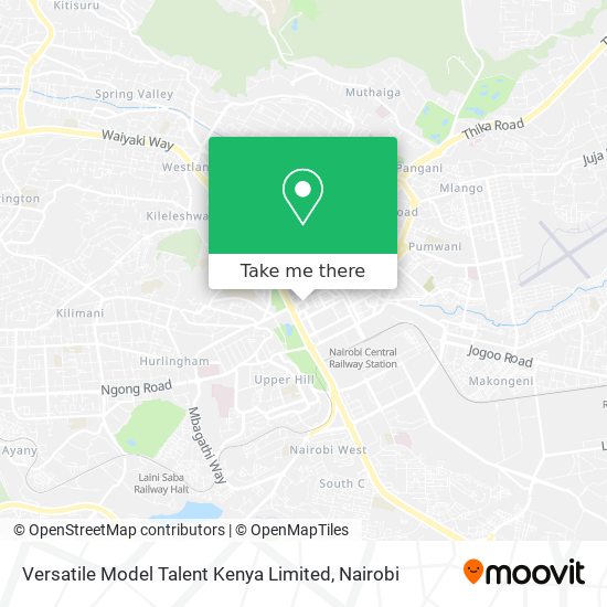 Versatile Model Talent Kenya Limited map