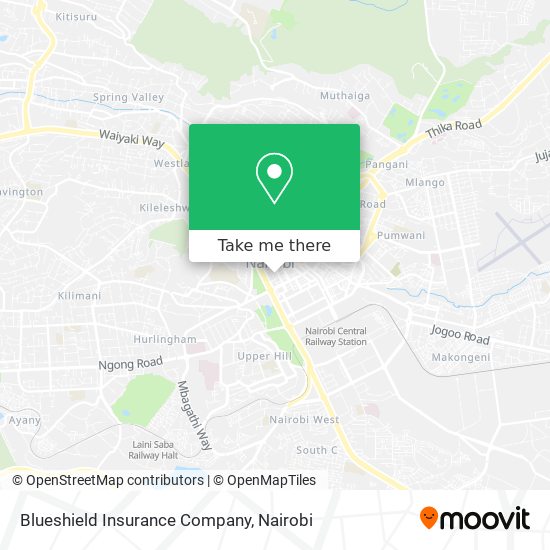 Blueshield Insurance Company map
