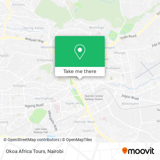Okoa Africa Tours map