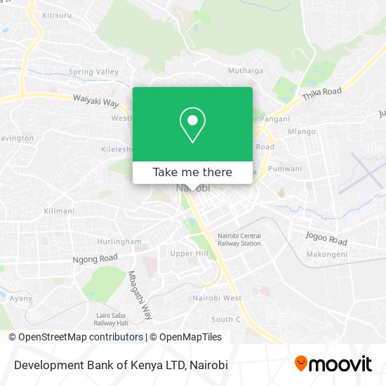 Development Bank of Kenya LTD map