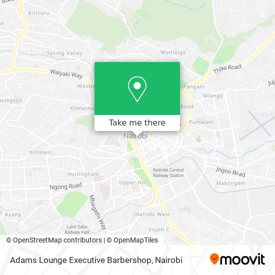 Adams Lounge Executive Barbershop map