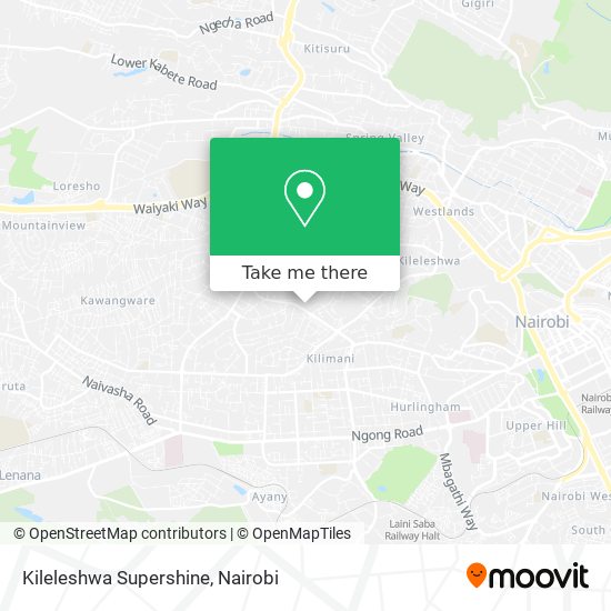 Kileleshwa Supershine map