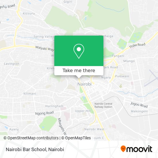 Nairobi Bar School map