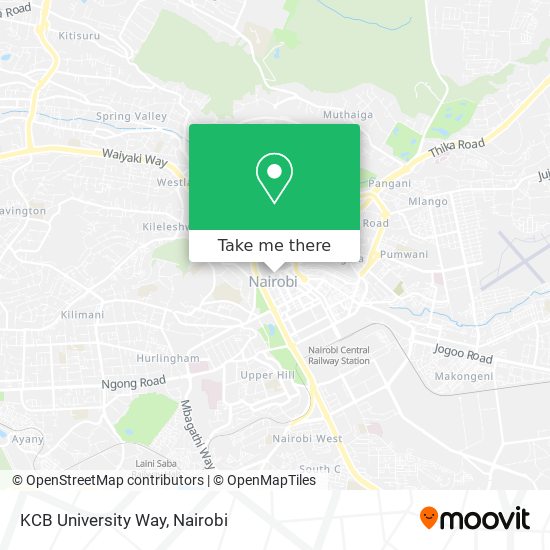 KCB University Way map