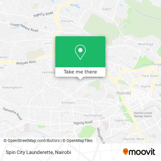 Spin City Launderette map