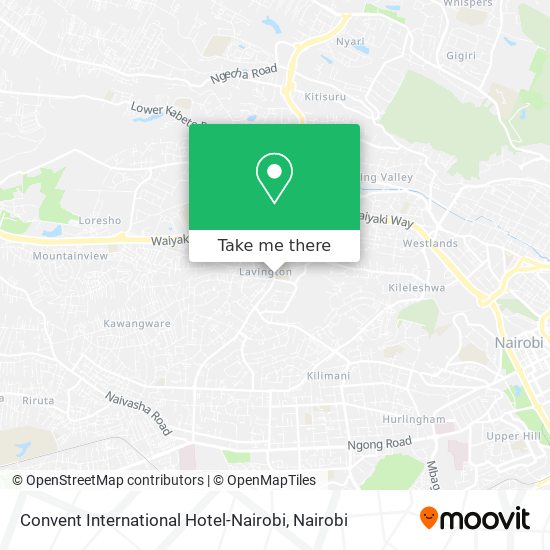 Convent International Hotel-Nairobi map