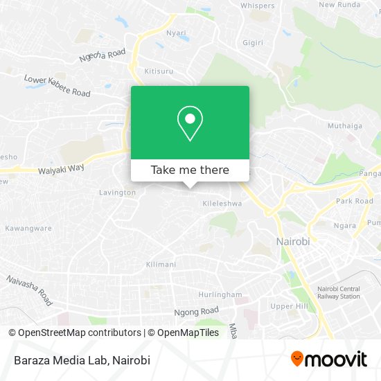 Baraza Media Lab map