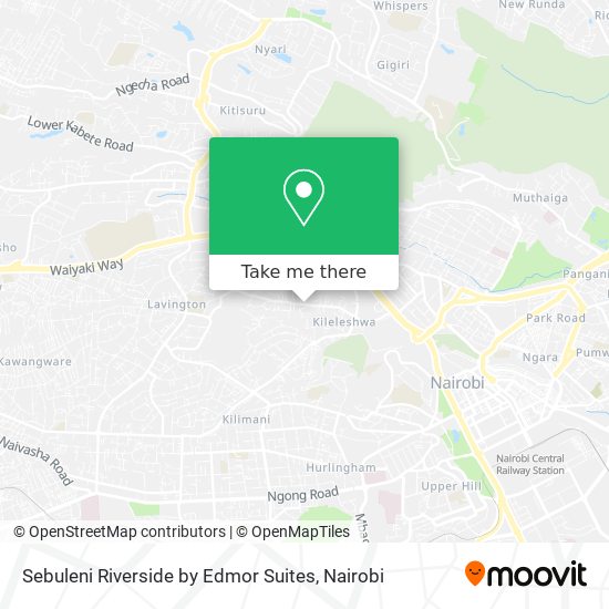 Sebuleni Riverside by Edmor Suites map