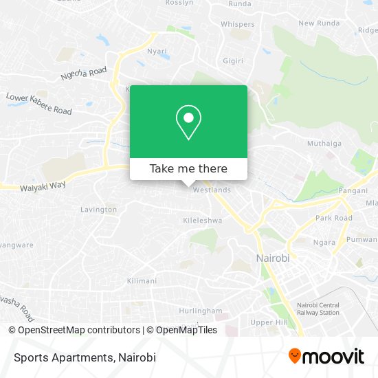 Sports Apartments map