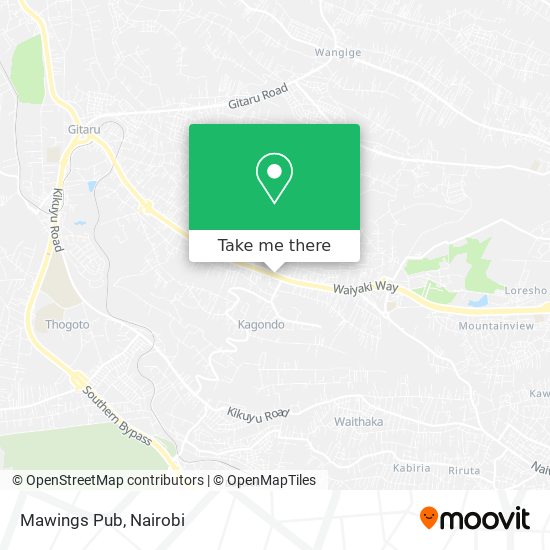 Mawings Pub map