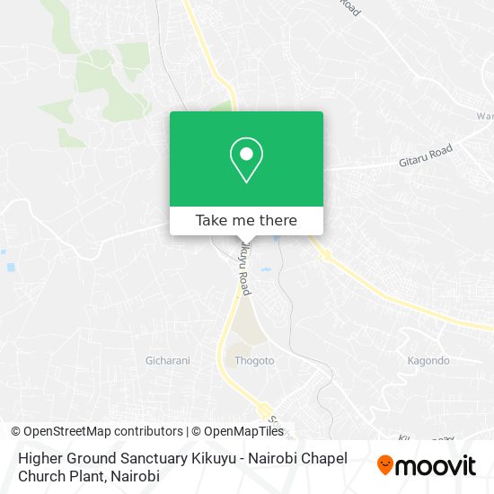 Higher Ground Sanctuary Kikuyu - Nairobi Chapel Church Plant map