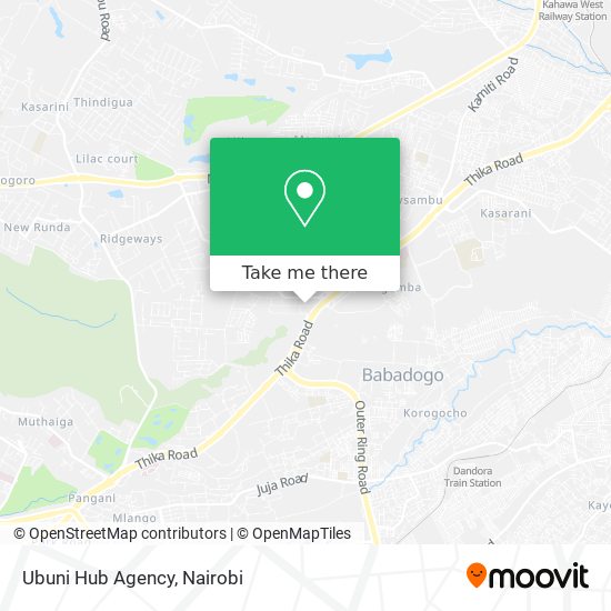 Ubuni Hub Agency map