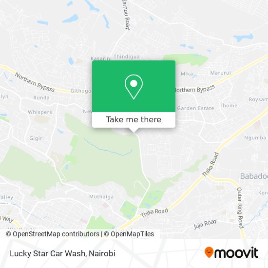 Lucky Star Car Wash map