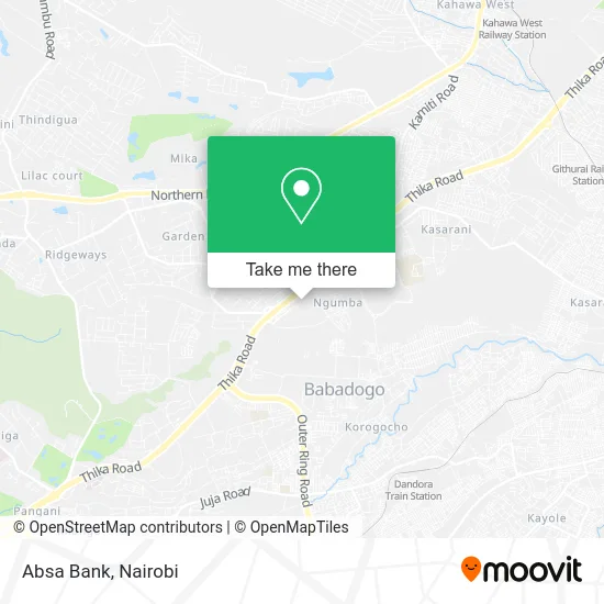 Absa Bank map