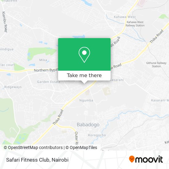 Safari Fitness Club map