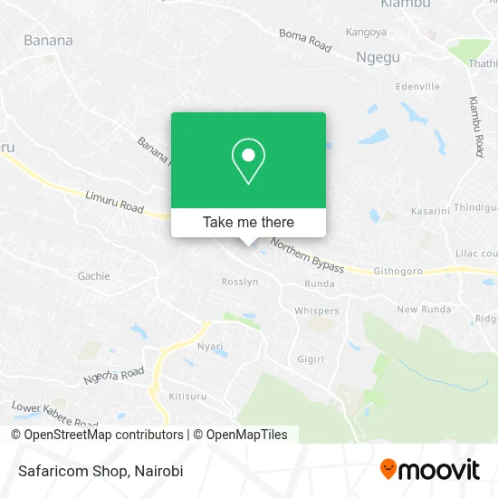 Safaricom Shop map