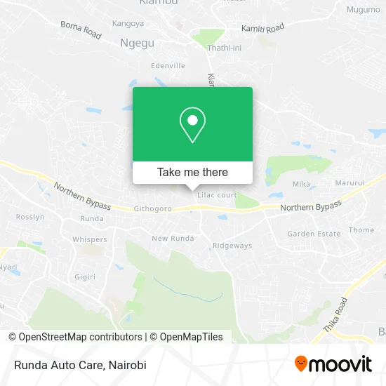 Runda Auto Care map