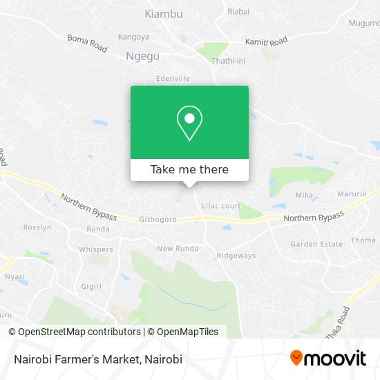 Nairobi Farmer's Market map
