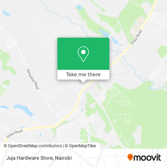 Juja Hardware Store map