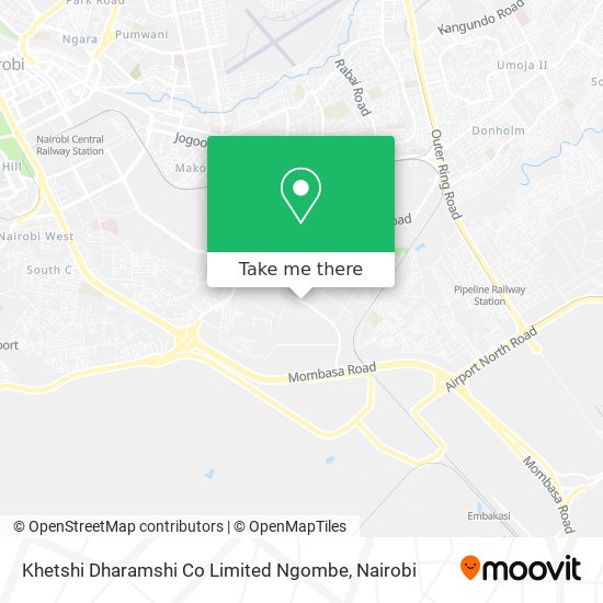 Khetshi Dharamshi Co Limited Ngombe map