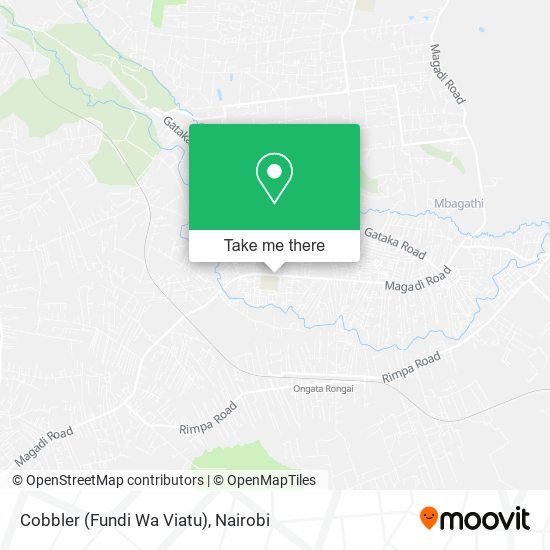 Cobbler (Fundi Wa Viatu) map