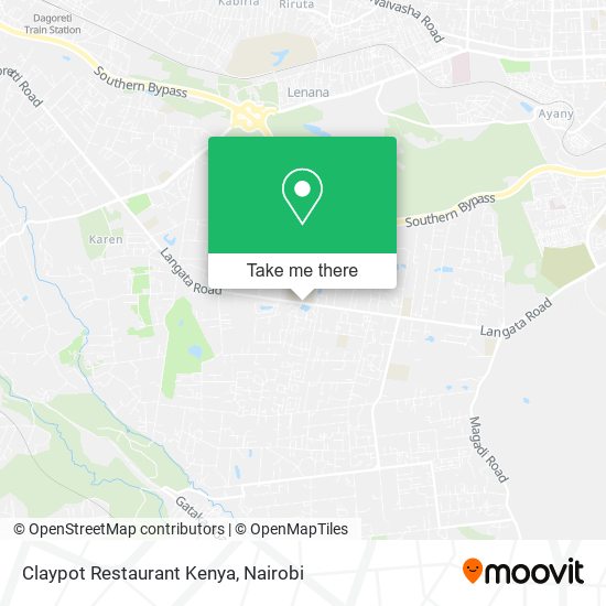 Claypot Restaurant Kenya map