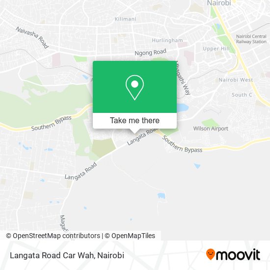 Langata Road Car Wah map