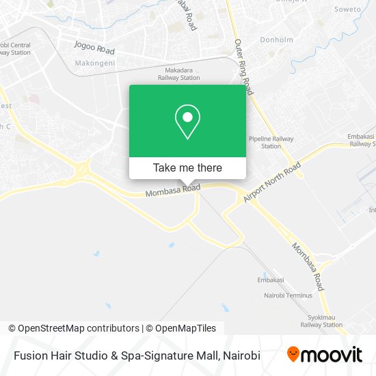 Fusion Hair Studio & Spa-Signature Mall map