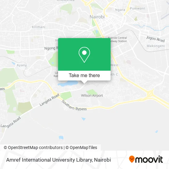 Amref International University Library map