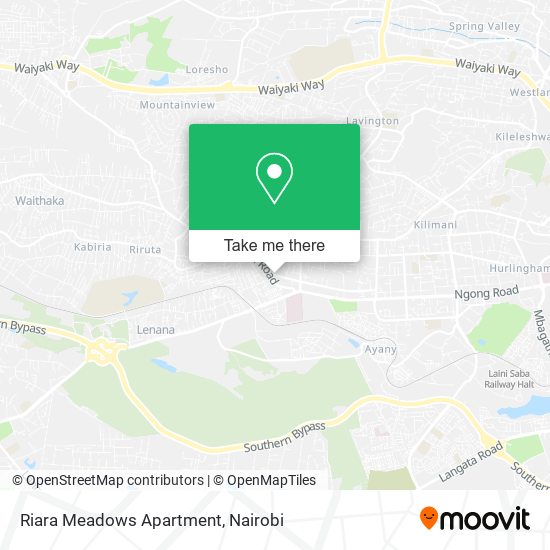 Riara Meadows Apartment map