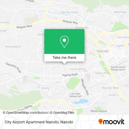 City Airport Apartment Nairobi map