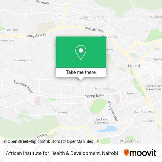 African Institute for Health & Development map