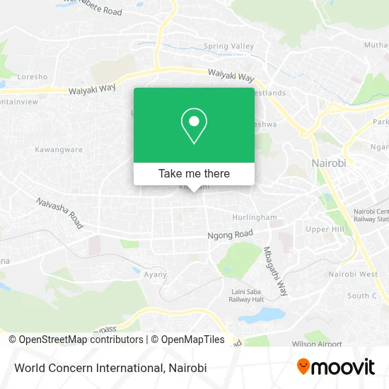 World Concern International map
