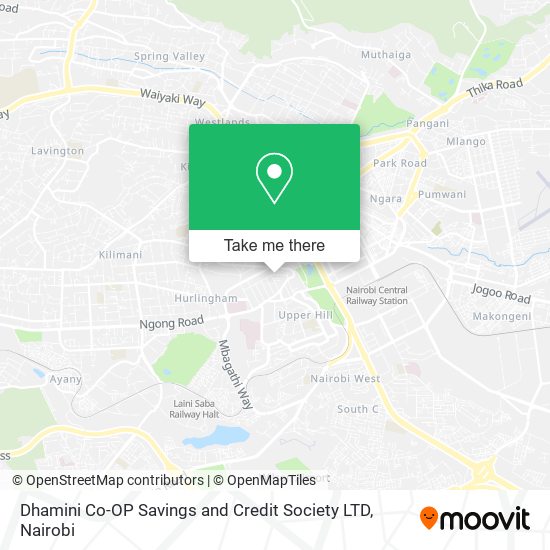 Dhamini Co-OP Savings and Credit Society LTD map